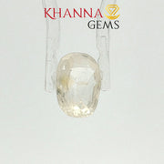 3.92/CT Natural Yellow Sapphire with Govt Lab Certificate-100175